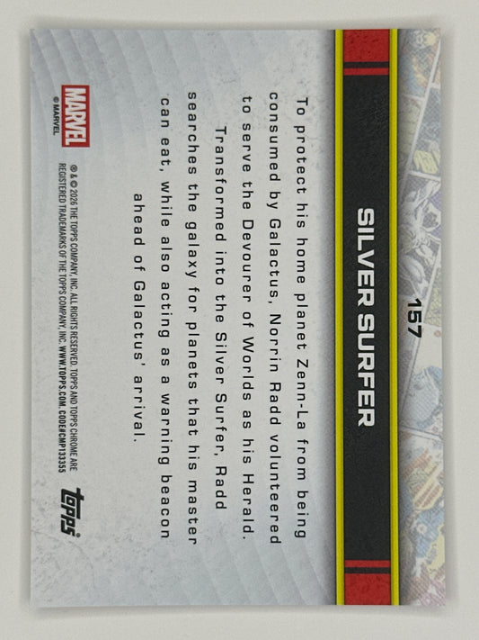 2026 Topps Marvel Chrome 157 Silver Surfer Base Card