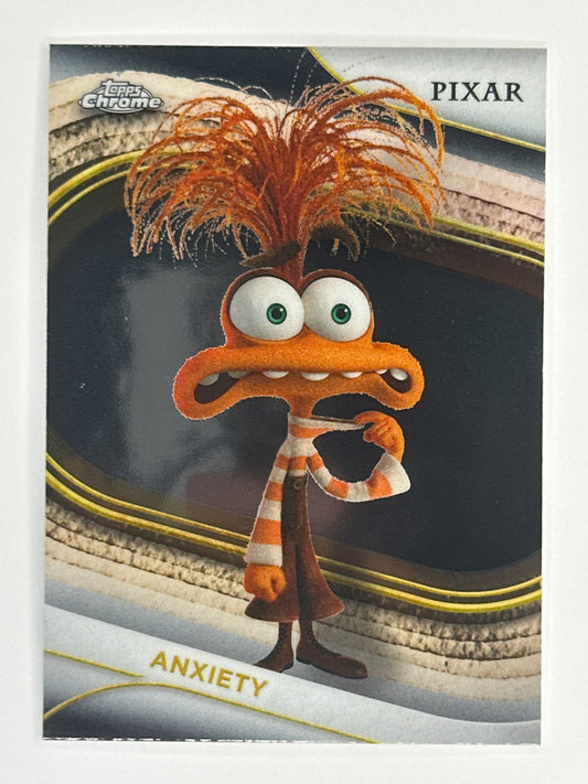 2025 Topps Disney Chrome 084 Anxiety Base Card