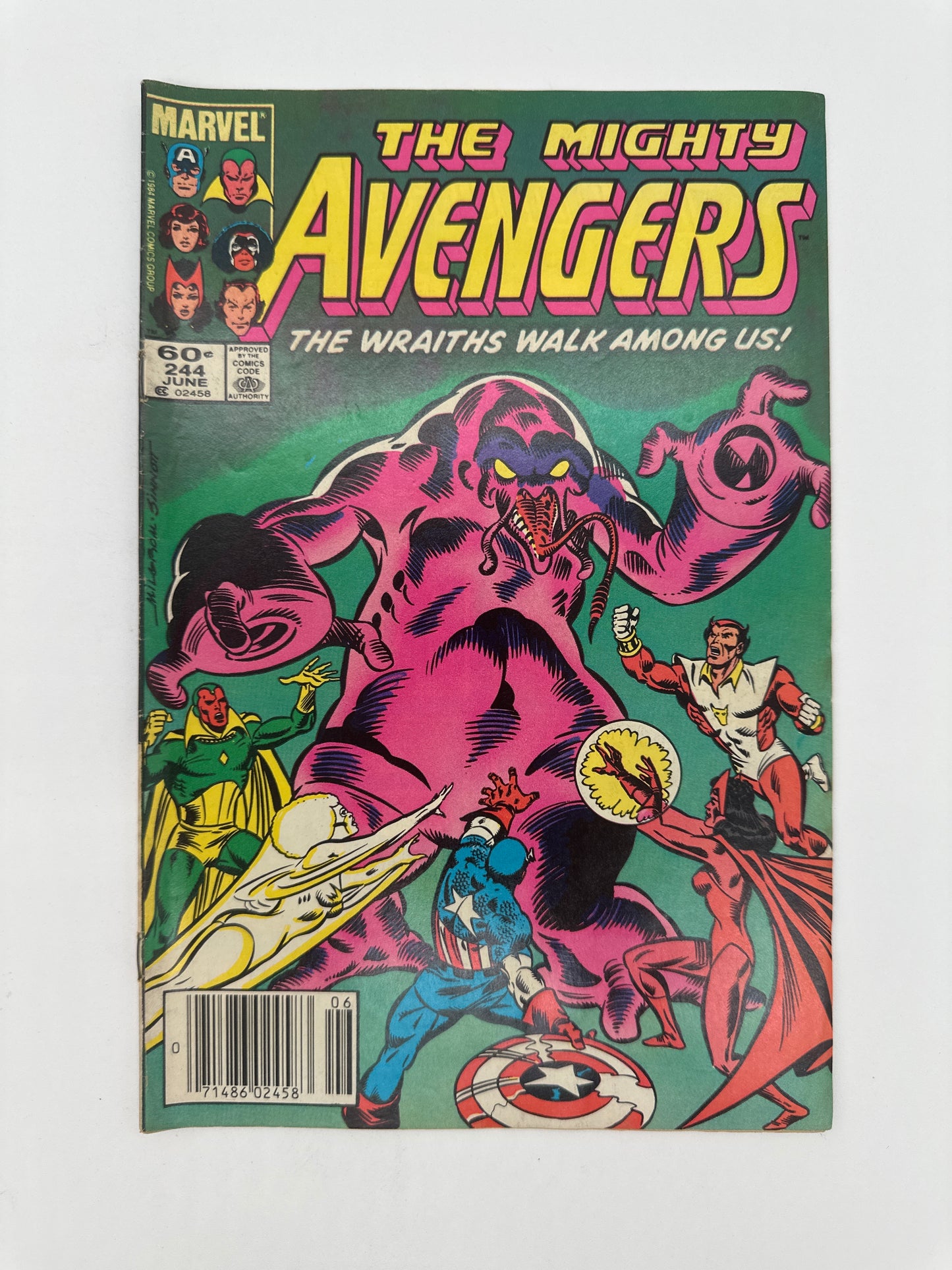 The Avengers #244 Newsstand VF