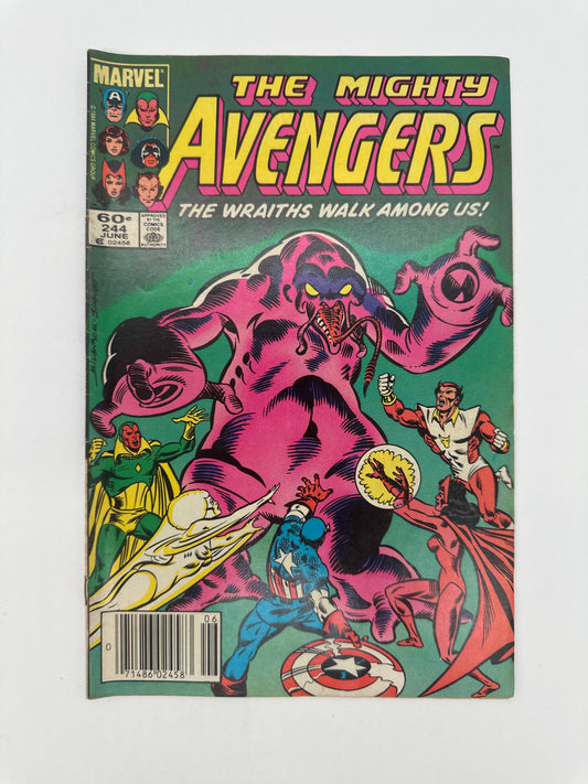 The Avengers #244 Newsstand VF