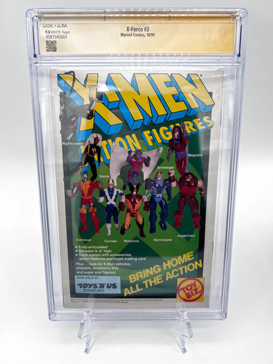 X-Force #3 Rob Liefeld Autographed Graded