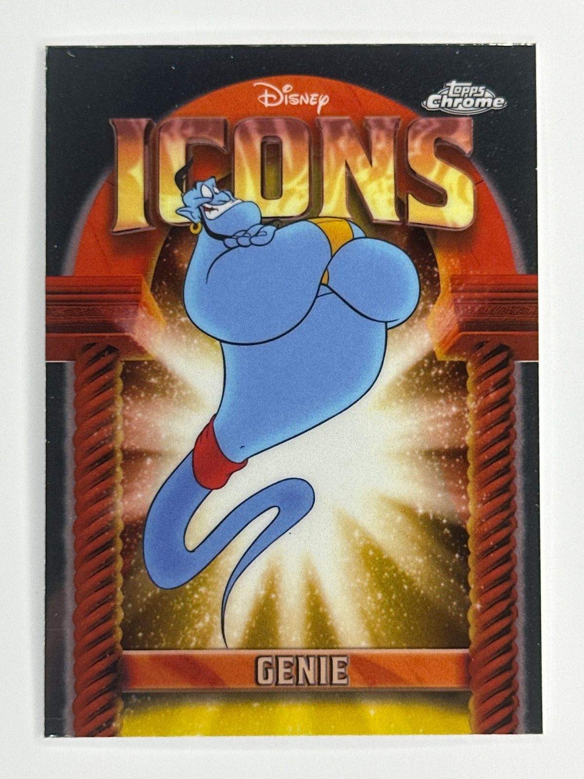 2025 Topps Disney Chrome DI-30 Genie Icons Refractor Card