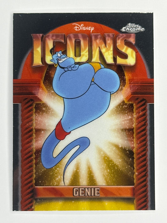 2025 Topps Disney Chrome DI-30 Genie Icons Refractor Card