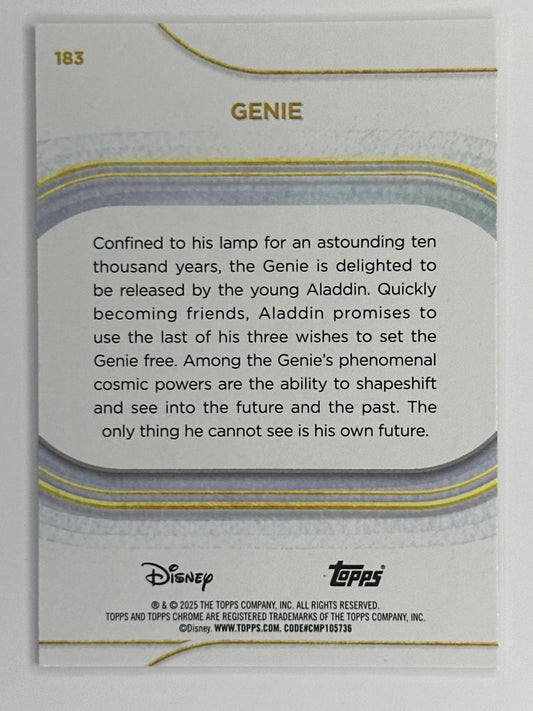 2025 Topps Disney Chrome 183 Genie Base Card