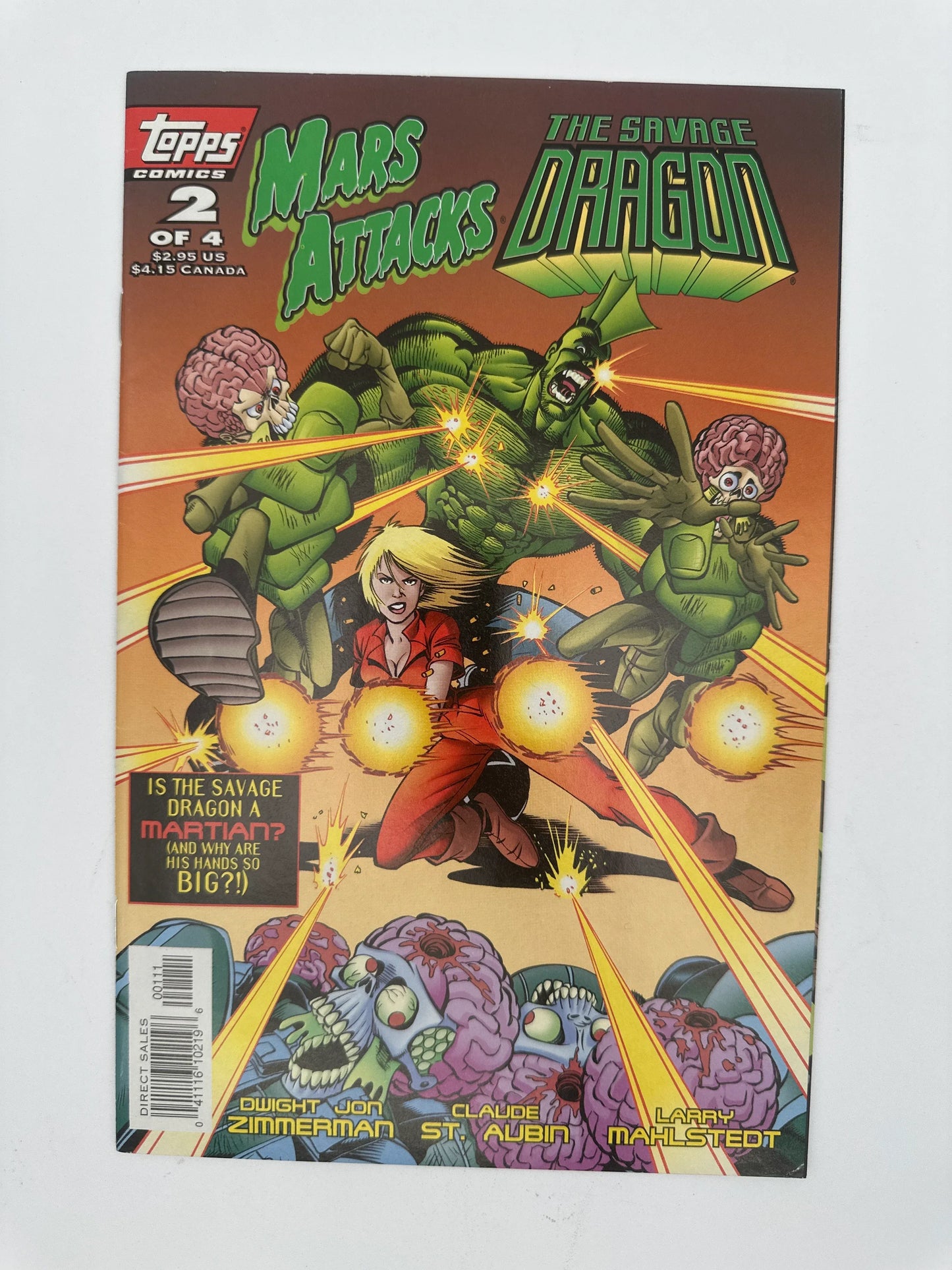 Mars Attacks The Savage Dragon #2 VF - Glass City Comics & Collectibles