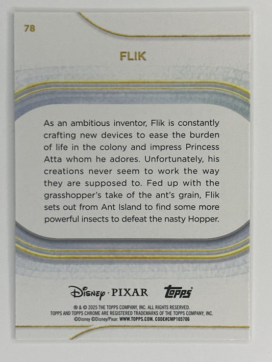 2025 Topps Disney Chrome 078 Flik Base Card