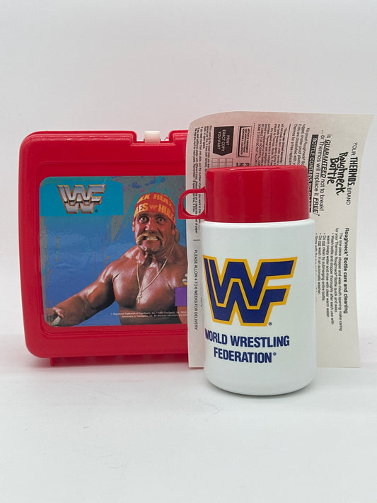 Hulk Hogan Superstars 1989 Vintage Lunch Box and Thermos with Original Paperwork