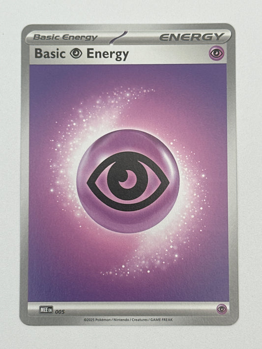 Pokémon Trading Card Game Mega Evolution MEE 005 Basic Psychic Energy Base Card
