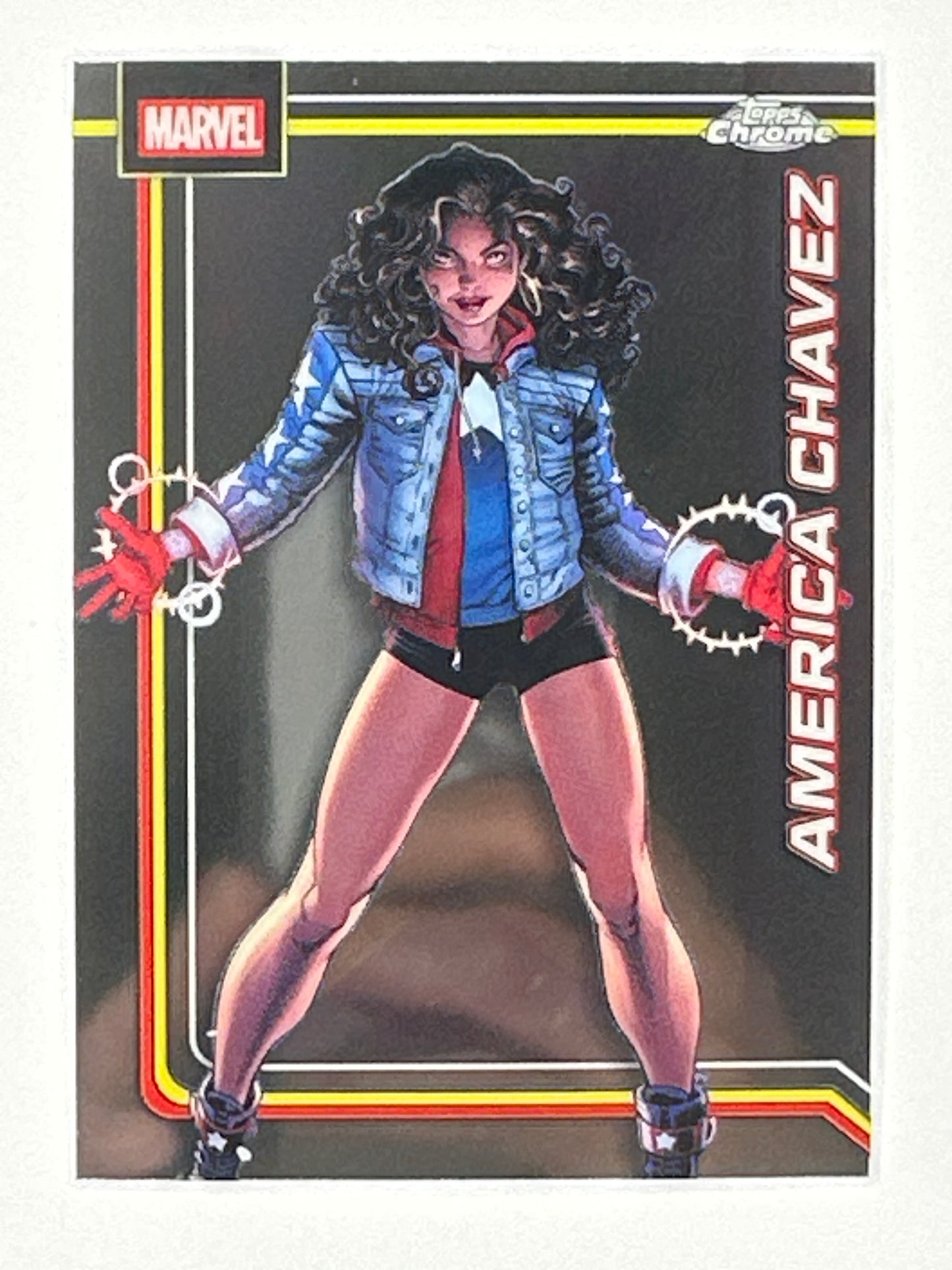 2026 Topps Marvel Chrome 005 America Chavez Base Card