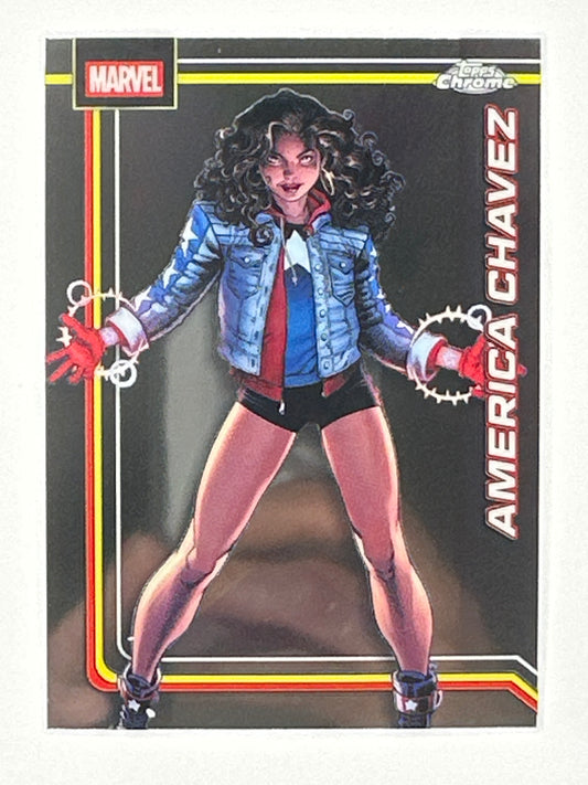 2026 Topps Marvel Chrome 005 America Chavez Base Card