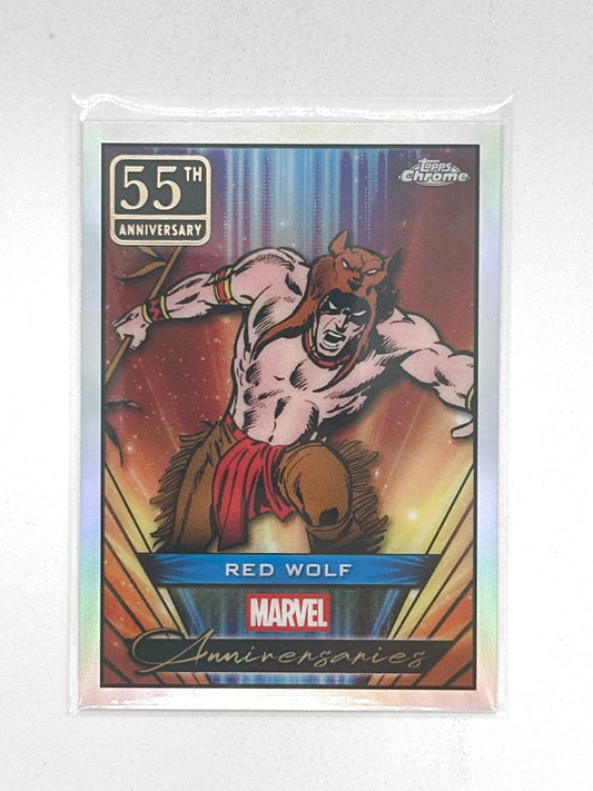 2025 Topps Marvel Chrome #000MA-06 Red Wolf Marvel Anniversaries