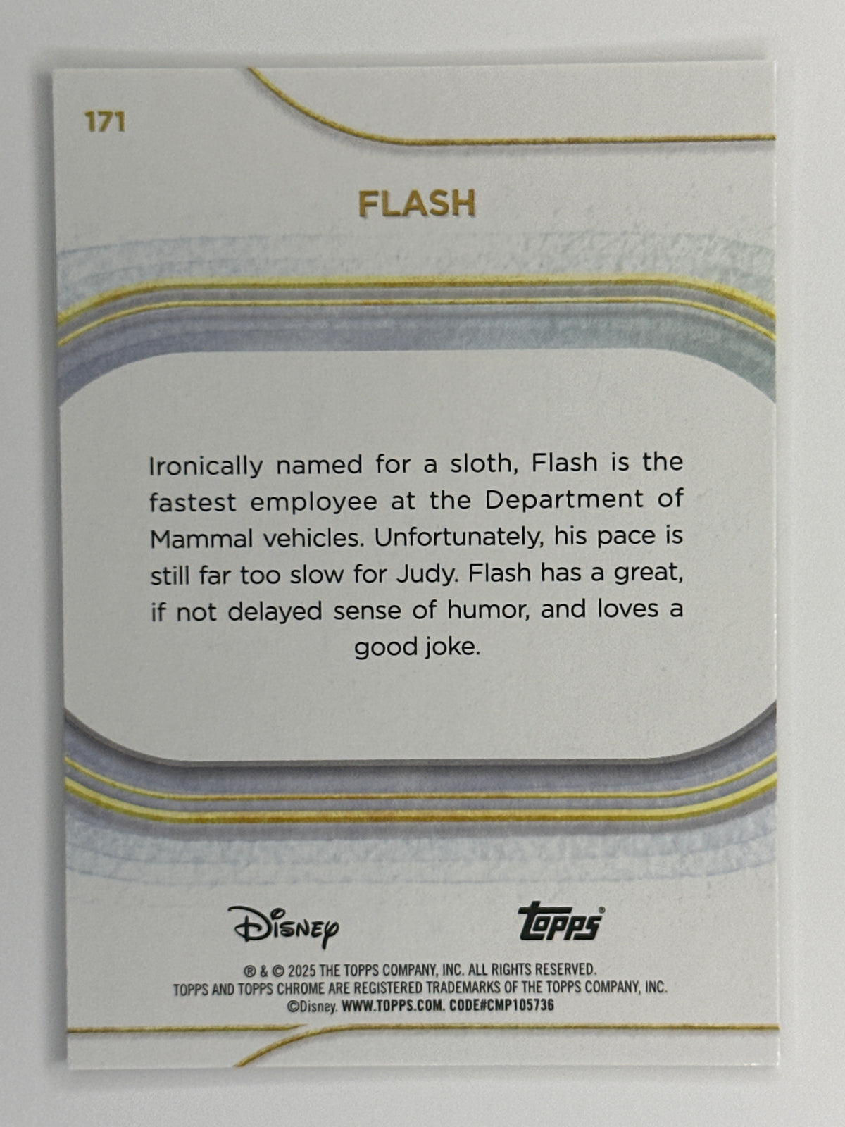 2025 Topps Disney Chrome 171 Flash Base Card
