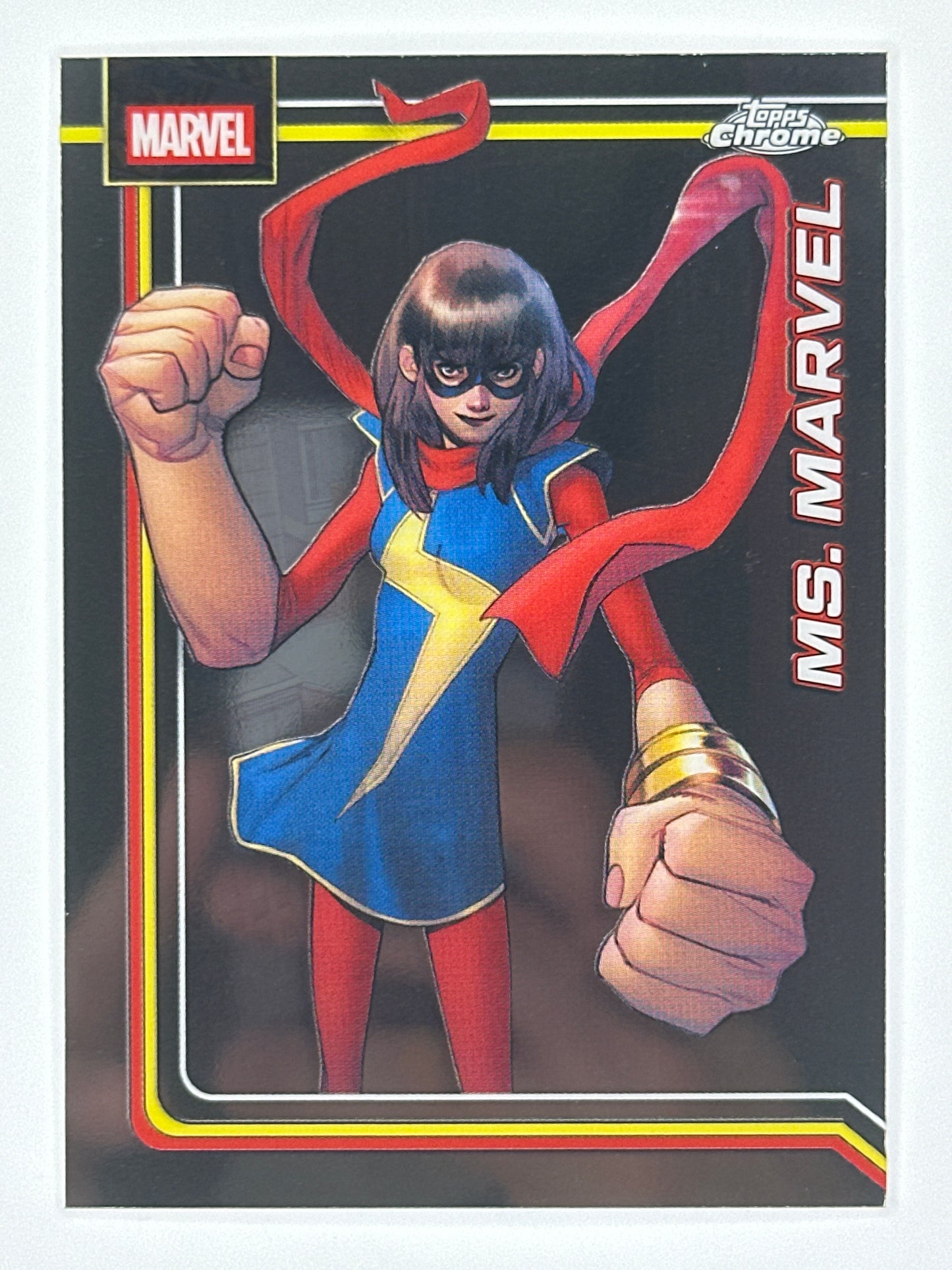 2026 Topps Marvel Chrome 083 Ms. Marvel Base Card