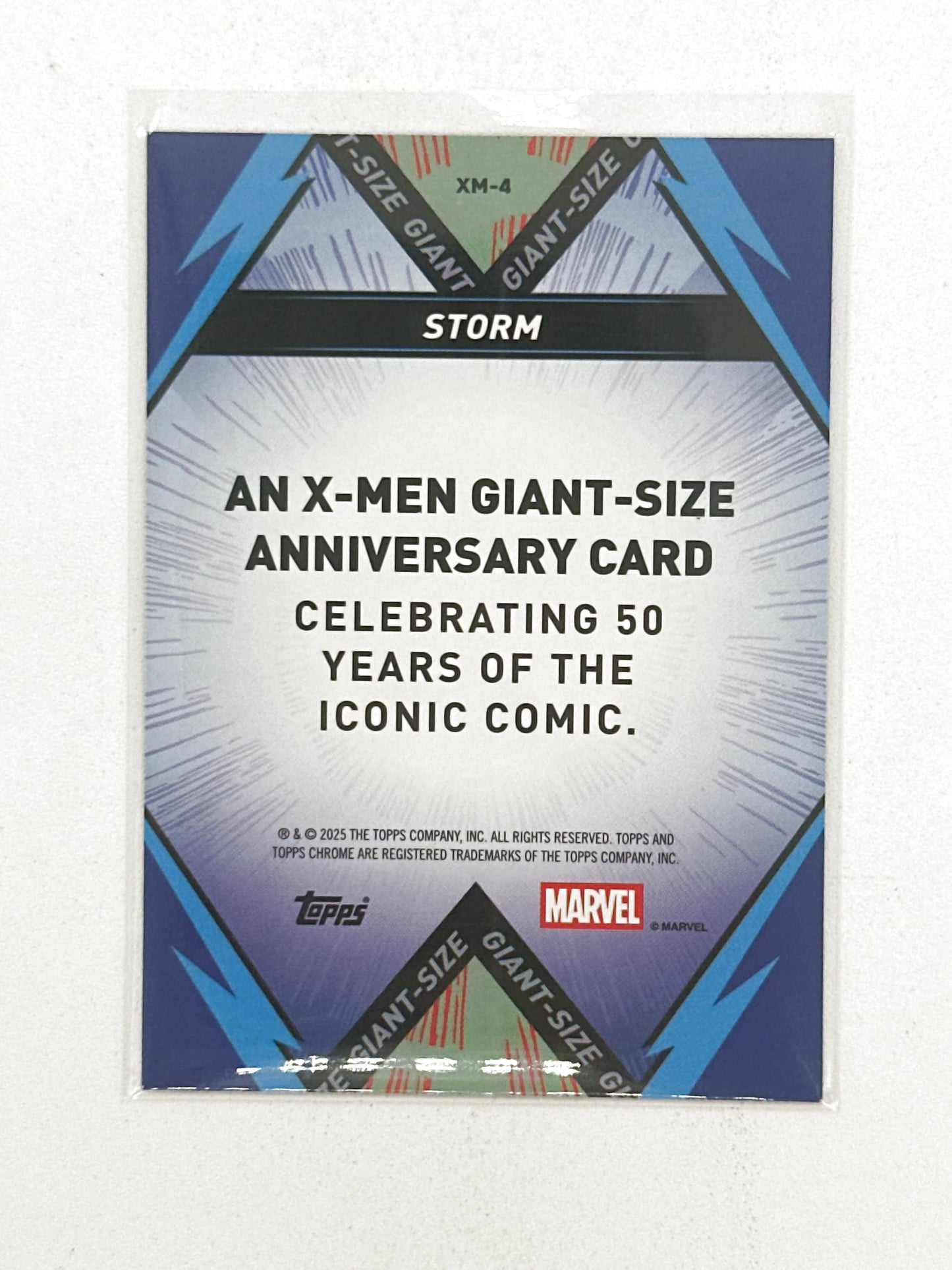 2025 Topps Marvel Chrome #000XM-4 Storm X-Men Giant-Sized 50 Years