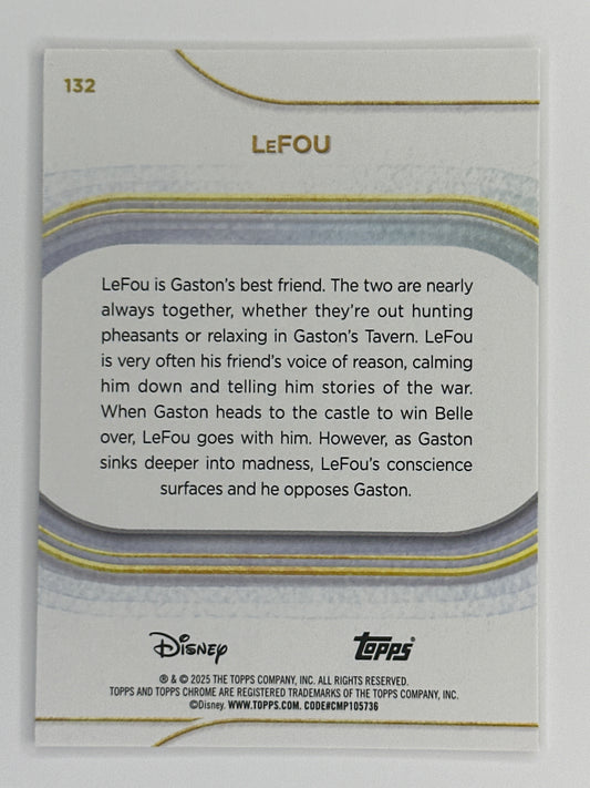 2025 Topps Disney Chrome 132 LeFou Base Card