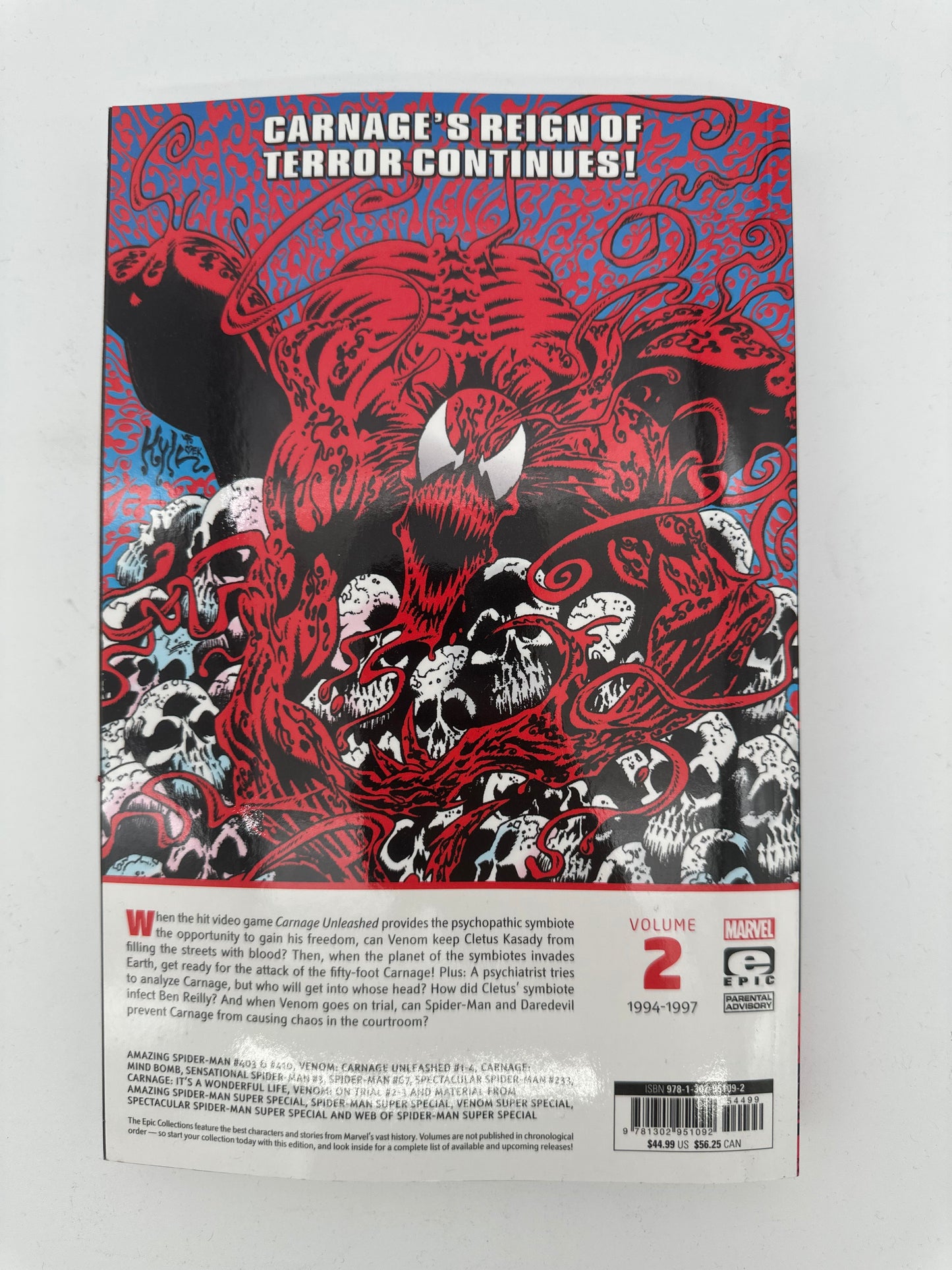 Epic Collection Carnage: Web Of Carnage