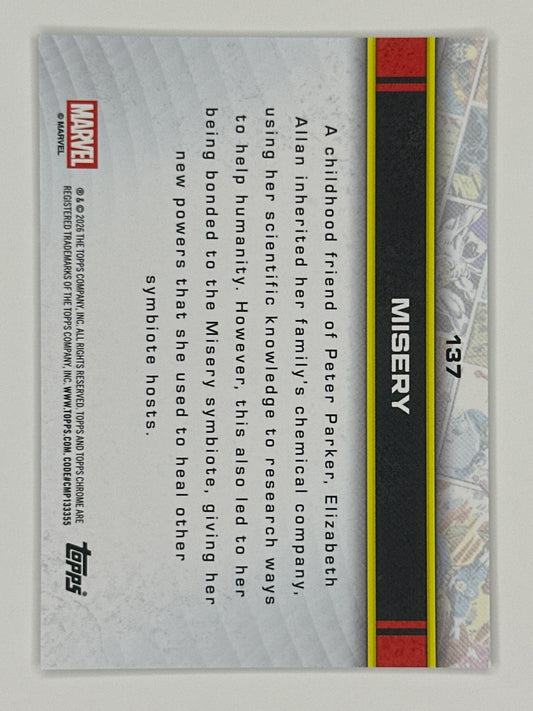 2026 Topps Marvel Chrome 137 Misery Base Card