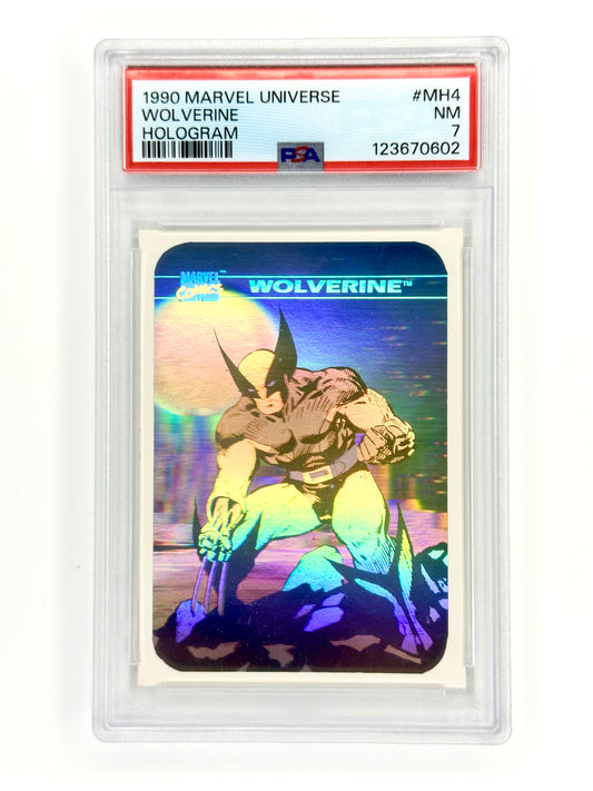 1990 Impel Marvel Universe Series I #000MH4 Wolverine Hologram PSA 7