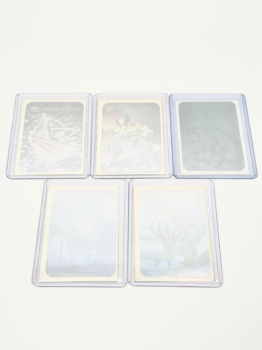 1990 Impel Marvel Universe Complete Trading Card Set w/ 5 Holograms – Near Mint Collector Set (161 Cards + Checklist)