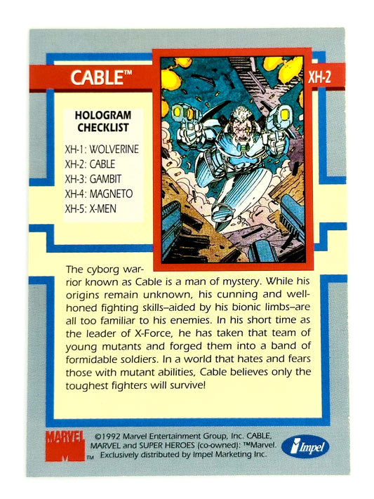 1992 Impel X-Men Series I #000XH-2 Cable Hologram