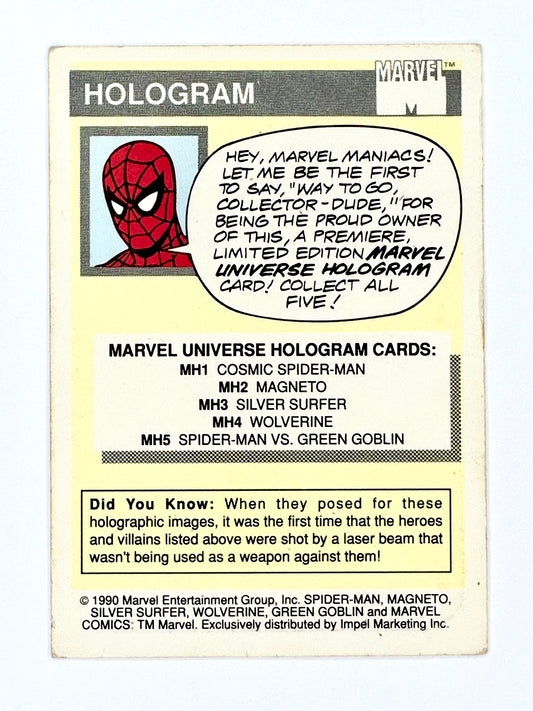 1990 Impel Marvel Universe Series I #000MH3 Silver Surfer Hologram
