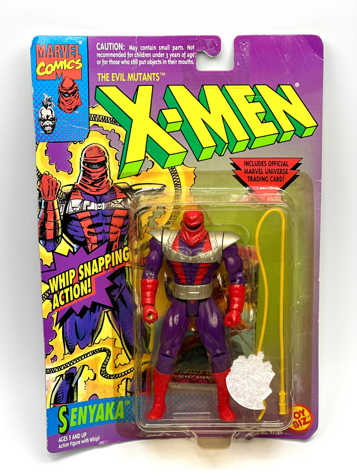 X-Men Senyaka with Whip Snapping Action Toy Biz Action Figure – 1994 Sealed