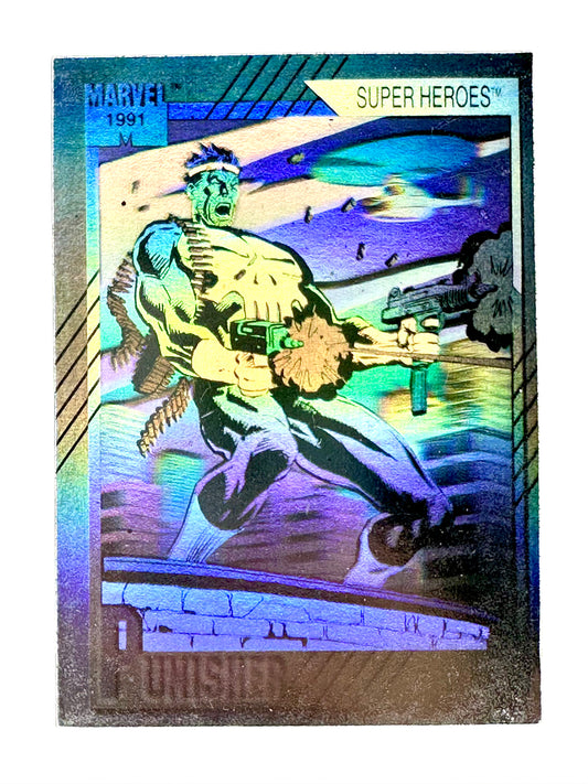 1991 Impel Marvel Universe Series 2 #000H-3 Punisher Hologram