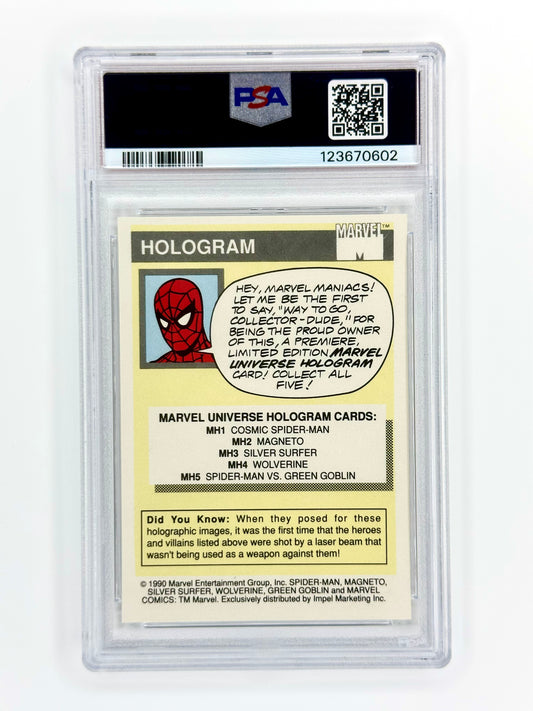 1990 Impel Marvel Universe Series I #000MH4 Wolverine Hologram PSA 7