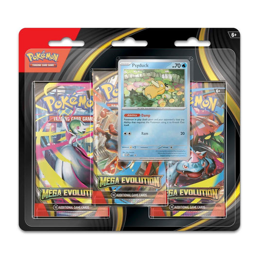 Pokémon TCG: Mega Evolution 3 Booster Packs & Psyduck Promo Card