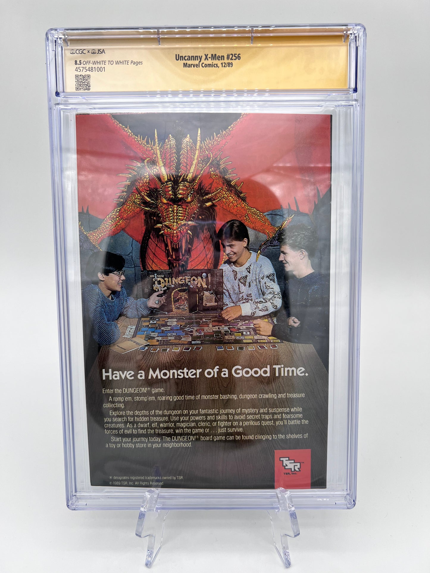 Uncanny X-Men #256 Signature Graded Chris Claremont & Jim Lee