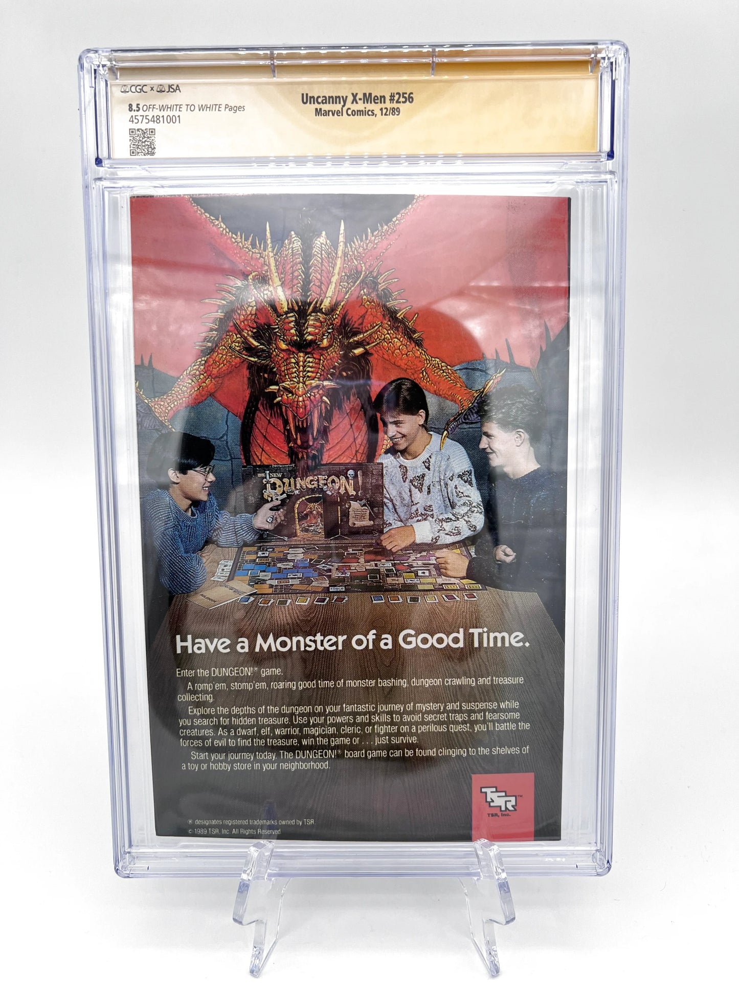 Uncanny X-Men #256 Signature Graded Chris Claremont & Jim Lee