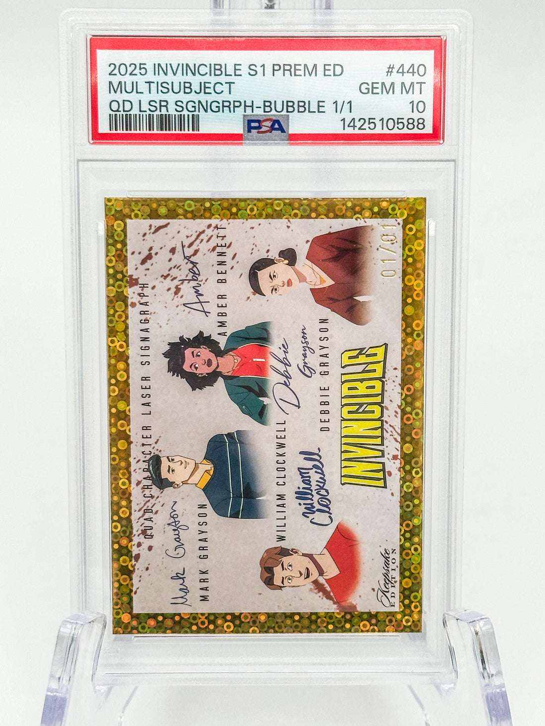 2025 Invincible Season 1 Keepsake Trading Card #440 Quad Character Las ...