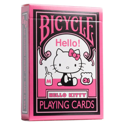 Bicycle Hello Kitty Black & Pink Playing Cards – Sanrio Collectible Deck