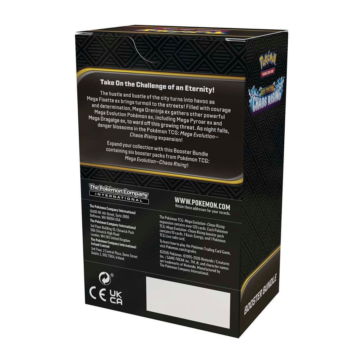 Pokémon Trading Card Game Mega Evolution Chaos Rising Booster Bundle