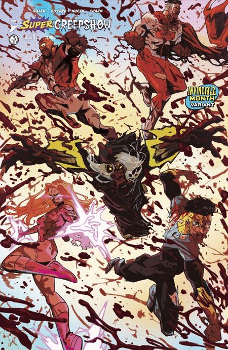 SUPER CREEPSHOW #1 (OF 5) CVR E ROSSI GIFFORD INVINCIBLE TEAM UP VAR (MR)