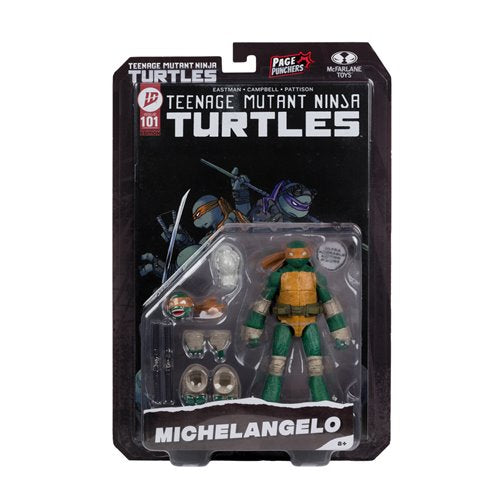 Teenage Mutant Ninja Turtles Page Punchers Wave 2 Michelangelo 5-Inch Scale Action Figure with Comic
