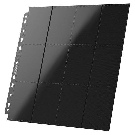 Ultimate Guard 12-Pocket Side-Loading Black Pages (10 Pack)