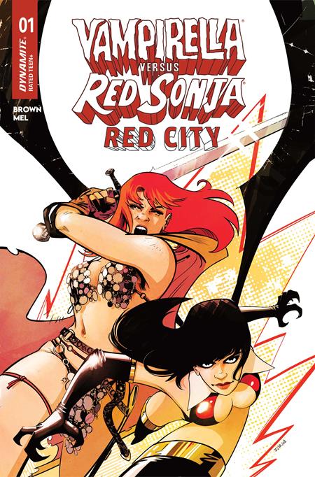 VAMPIRELLA VS RED SONJA RED CITY #1 CVR A SEBASTIAN PIRIZ