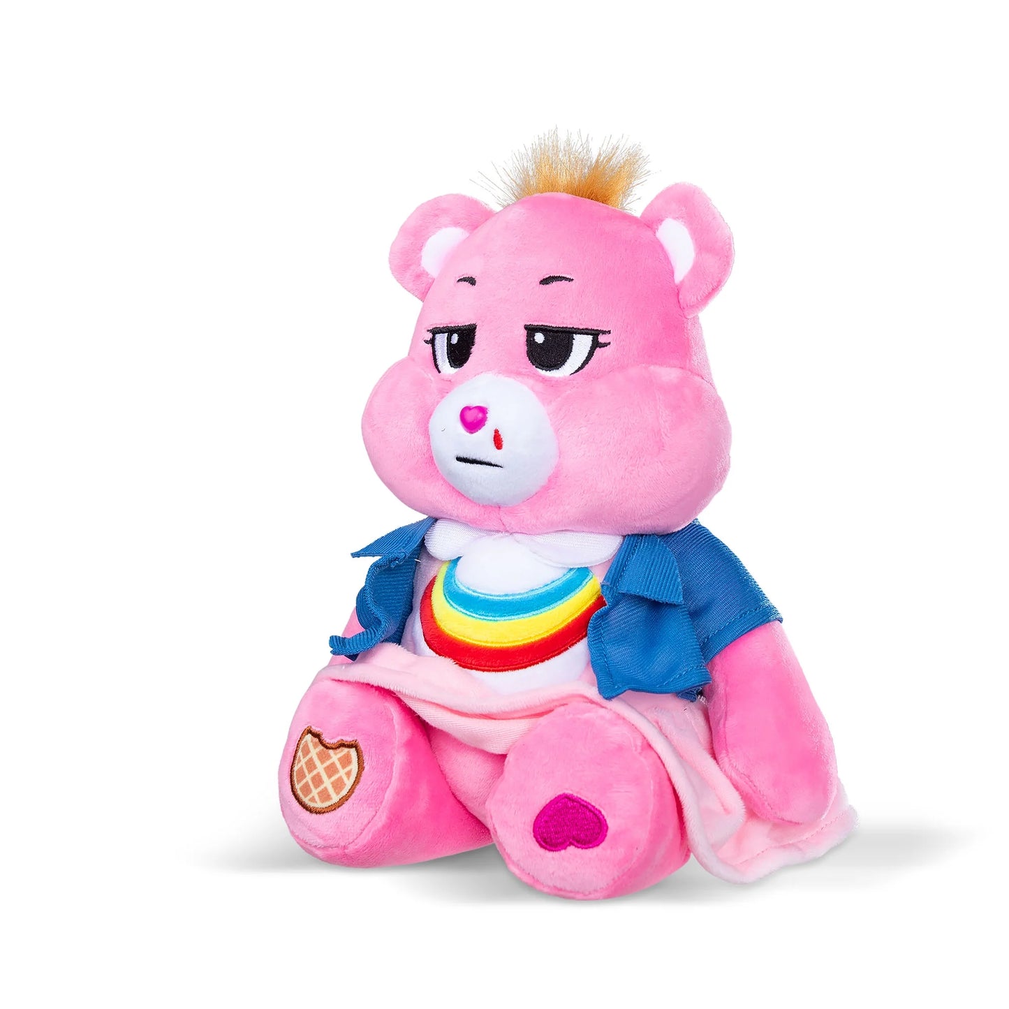 Netflix - Care Bears x Stranger Things Cheer Bear as Eleven, 12 Inch Plush