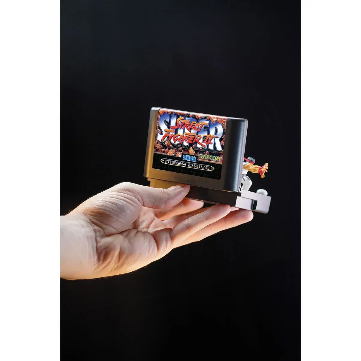 Console Heroes Sega Mega Drive Street Fighter II Cartridge Diorama Playset - Glass City Comics & Collectibles