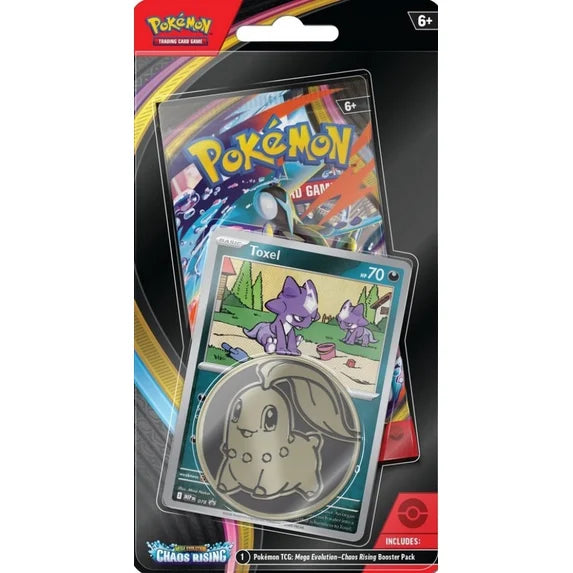 Pokémon Trading Card Game Mega Evolution Chaos Rising Toxel Promo Blister Booster 1-Pack