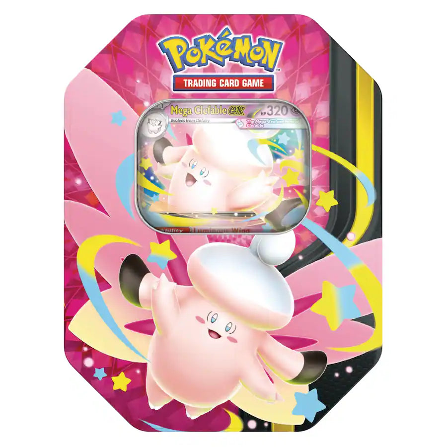 Pokémon Trading Card Game Mega Moonlit Tin Mega Clefable Ex