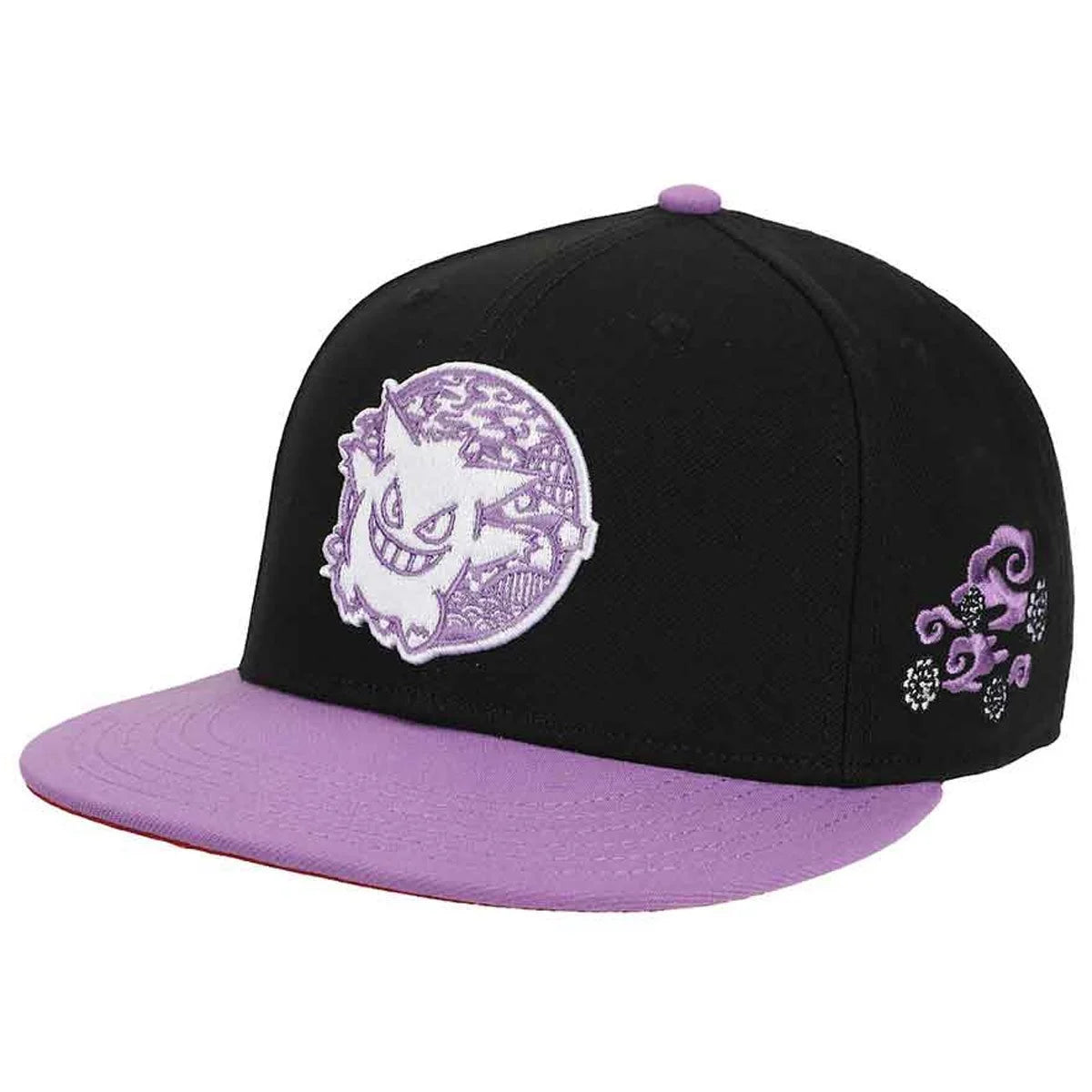 Pokemon Gengar Embroidered Flat Bill Snapback Hat