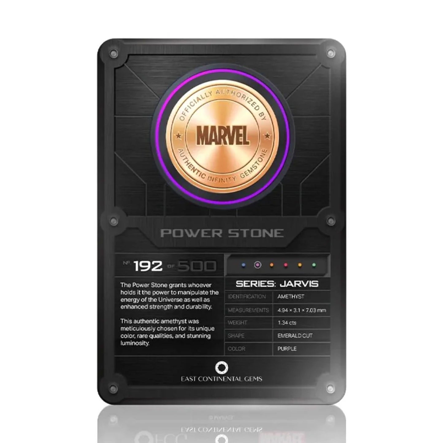 Infinity Saga Jarvis Series Power Stone Scaled Replica