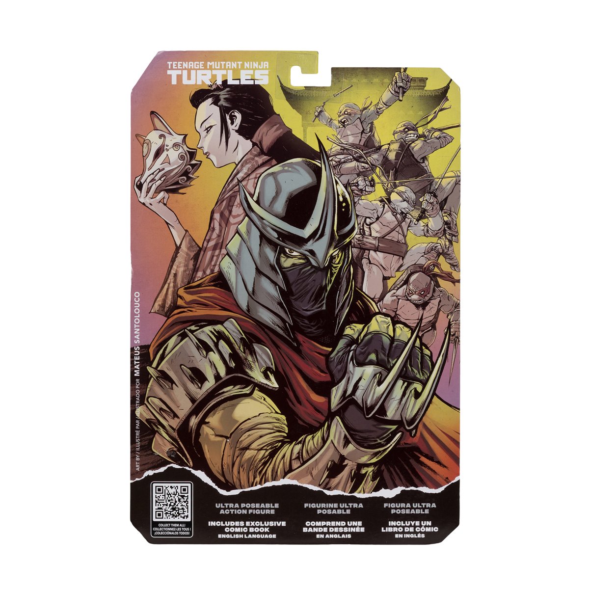 Teenage Mutant Ninja Turtles Page Punchers Wave 1 Shredder 5-Inch Scale Action Figure with Comic