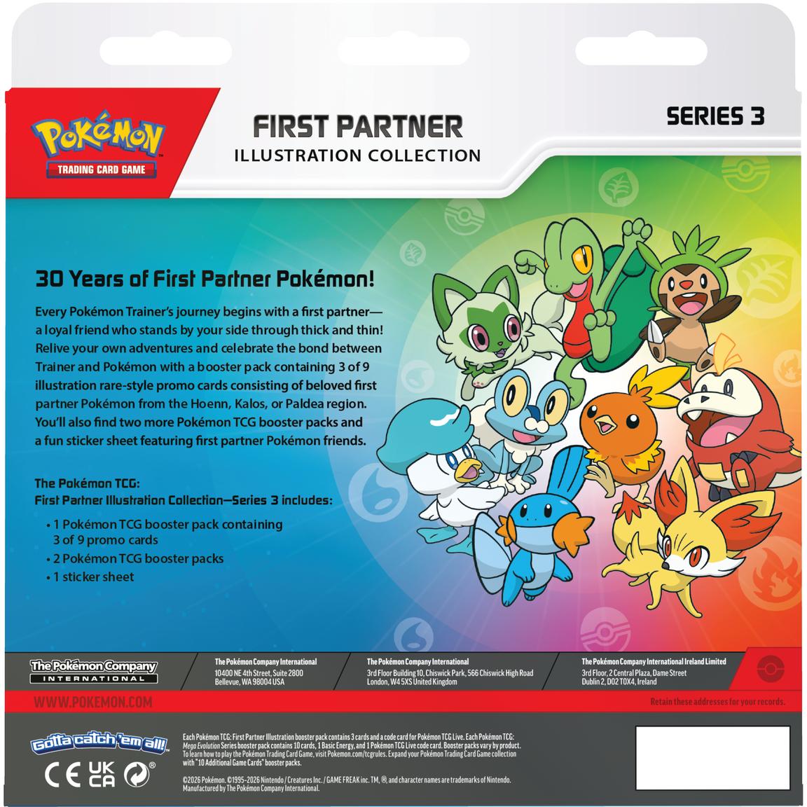 Pokémon Trading Card Game First Partner Illustration Collection Series 3