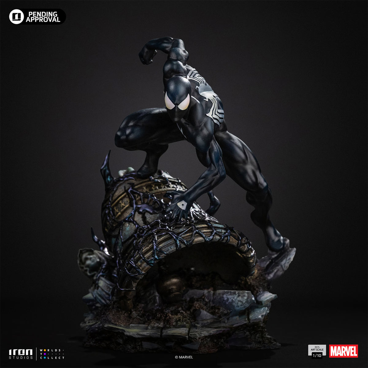 Spider-Man Black Suit BDS Art Scale 1:10 Statue by Iron Studios