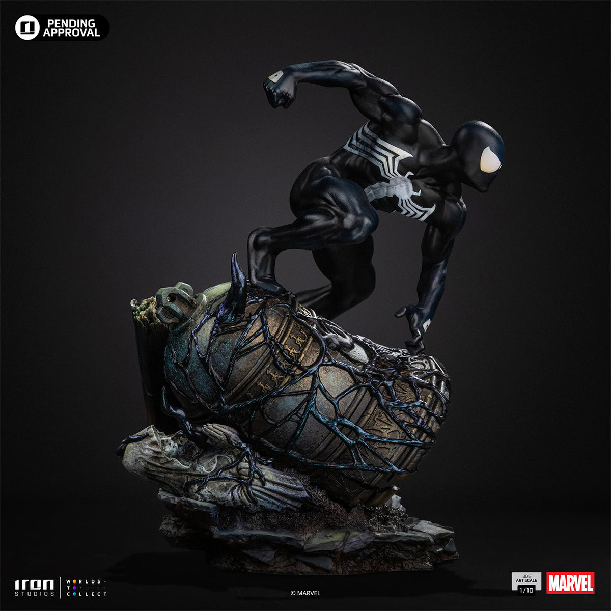 Spider-Man Black Suit BDS Art Scale 1:10 Statue by Iron Studios