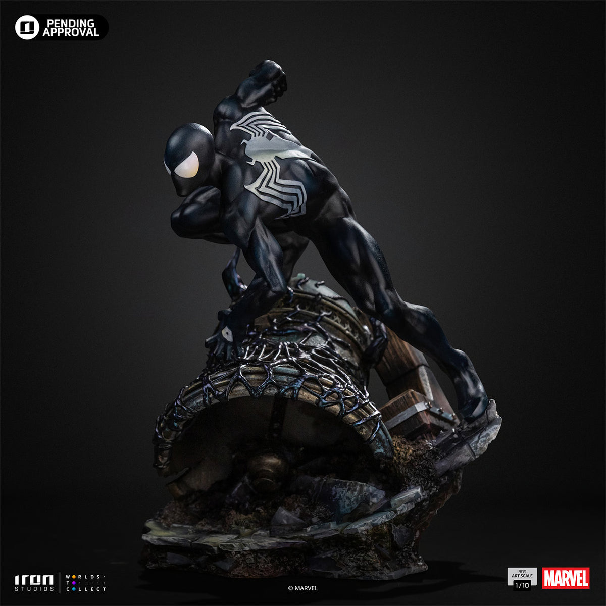 Spider-Man Black Suit BDS Art Scale 1:10 Statue by Iron Studios