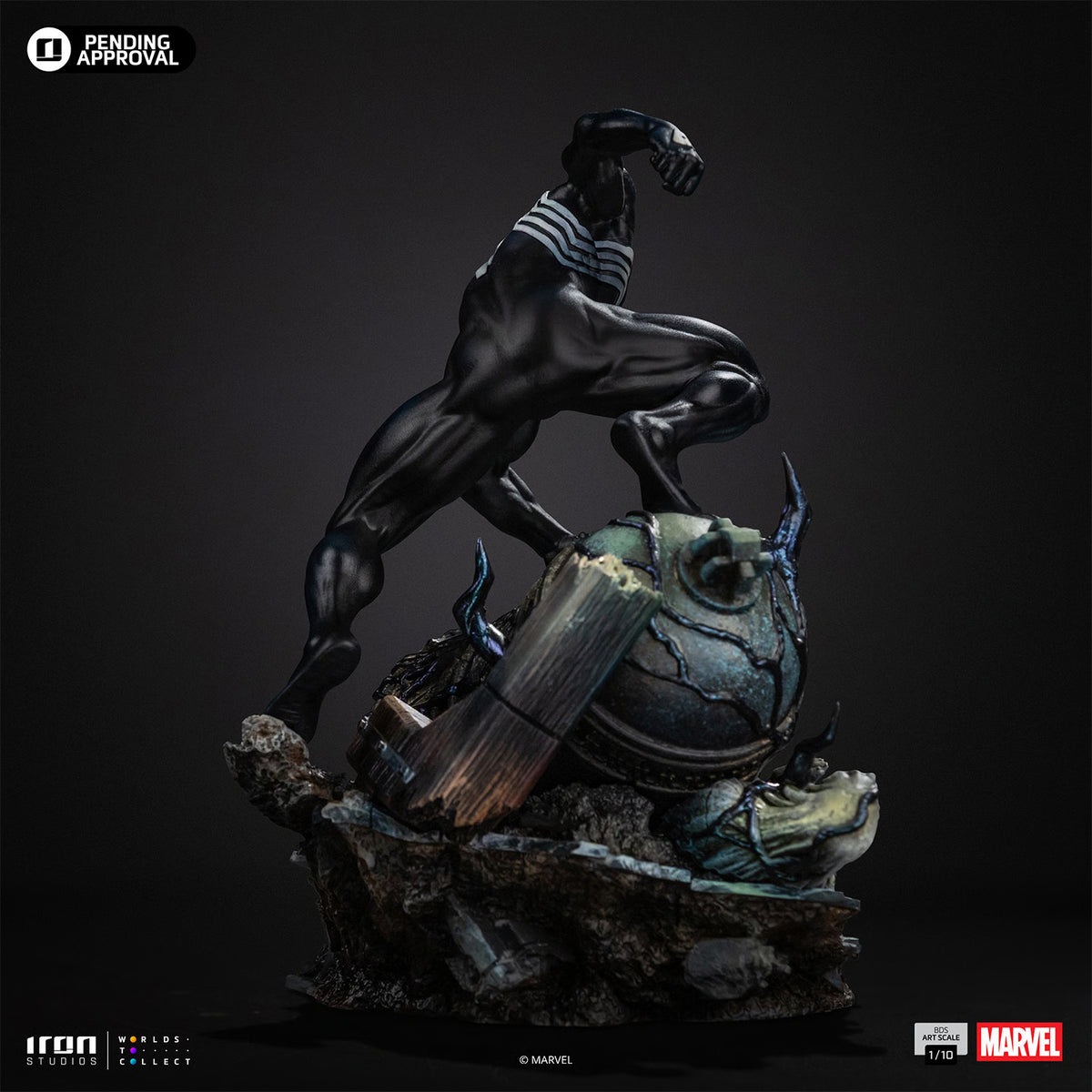 Spider-Man Black Suit BDS Art Scale 1:10 Statue by Iron Studios